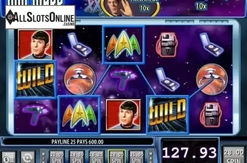 Wild Win screen. Star Trek Red Alert from WMS