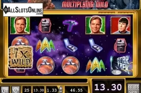 Multiplier screen . Star Trek Red Alert from WMS