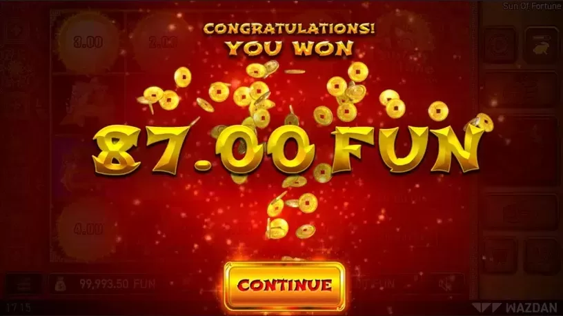Sun of Fortune slot screenshot 4