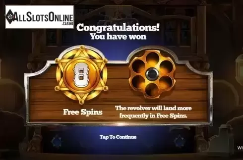 Free Spins Win Screen 2