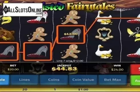 Win screen 3. Twisted Fairytales from Concept Gaming