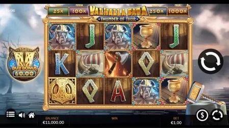 Valhalla Saga Thunder of Thor slot screenshot 1