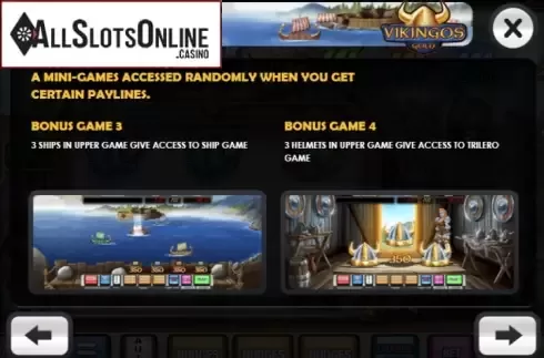 Paytable 4. Vikingos Gold from MGA