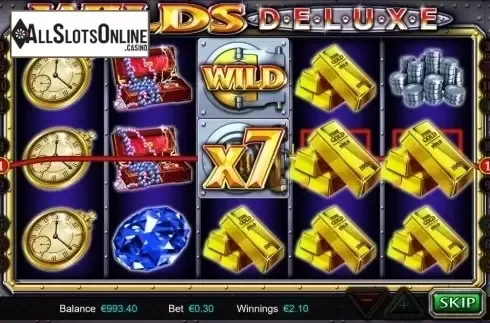 Wild Win screen. Wilds Deluxe from Betdigital