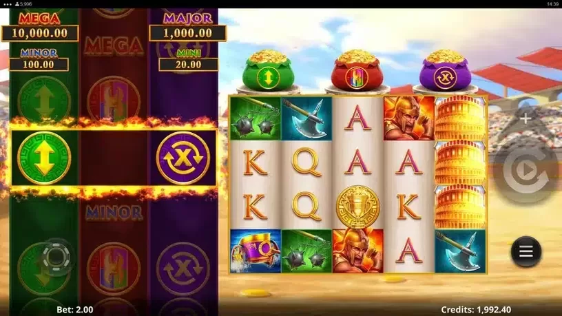 Action Boost Gladiator slot screenshot 3