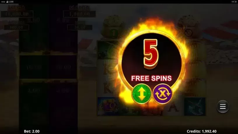 Action Boost Gladiator slot screenshot 4
