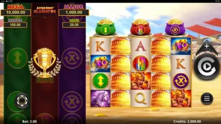 Action Boost Gladiator slot screenshot 1