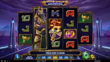 Ankh of Anubis Awakening slot screenshot 1