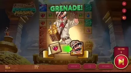 Archie O'Loggins and the Enchanted Masks slot screenshot 3
