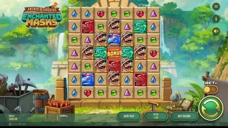 Archie O'Loggins and the Enchanted Masks slot screenshot 2