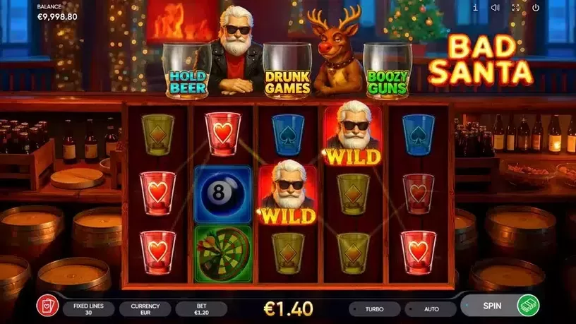 Bad Santa slot screenshot 2