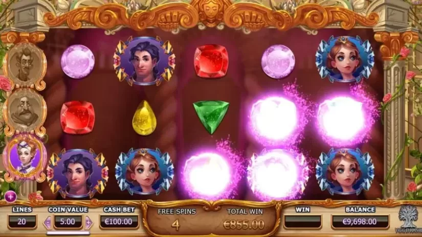 Beauty and the Beast (Yggdrasil) slot screenshot 