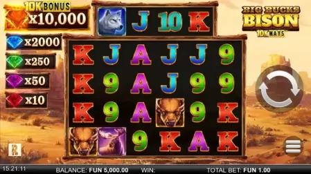 Big Bucks Bison 10K Ways slot screenshot 1