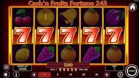 Cash'n Fruits Fortune 243 slot screenshot 2