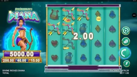 Divine Riches Diana slot screenshot 2