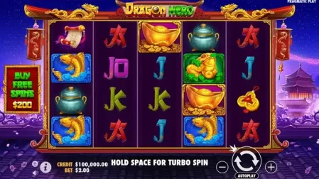 Dragon Hero slot screenshot 1