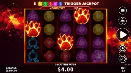 Flaming Jaguar slot screenshot 2