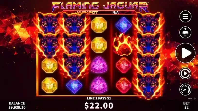 Flaming Jaguar slot screenshot 4