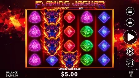 Flaming Jaguar slot screenshot 3