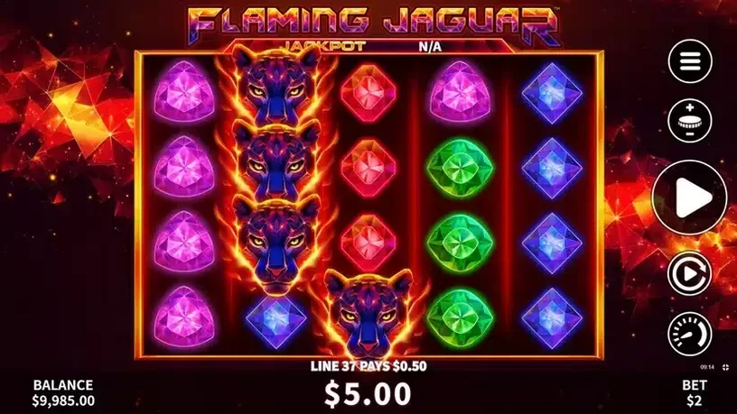 Flaming Jaguar slot screenshot 3