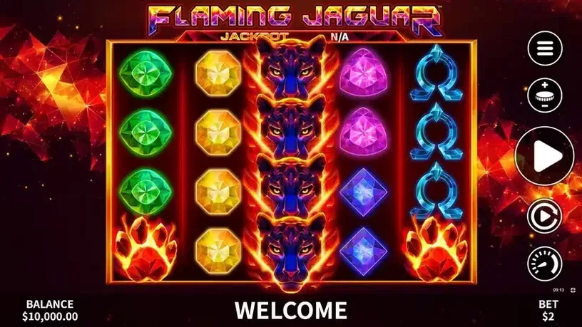 Flaming Jaguar slot screenshot 1