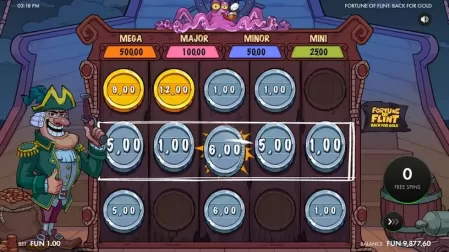 Fortune of Flint: Back for Gold slot screenshot 5