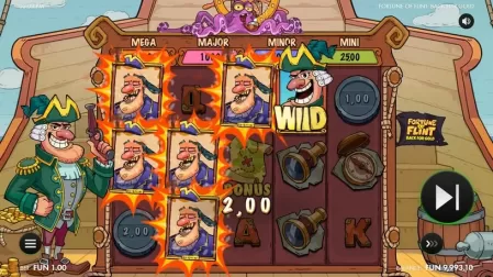 Fortune of Flint: Back for Gold slot screenshot 2