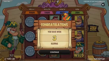 Fortune of Flint: Back for Gold slot screenshot 4