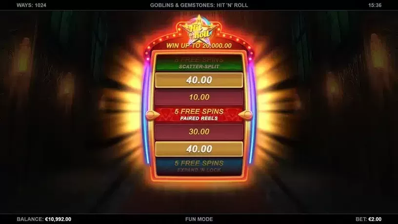 Goblins & Gemstones: Hit 'n' Roll slot screenshot 2