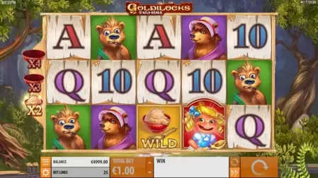 Goldilocks and The Wild Bears slot screenshot 1