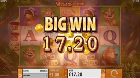 Goldilocks and The Wild Bears slot screenshot 3