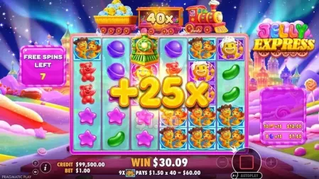 Jelly Express slot screenshot 6