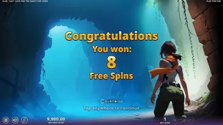 Lucy Luck and the Quest for Coins slot screenshot 3