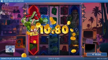 Man vs Gator slot screenshot 2