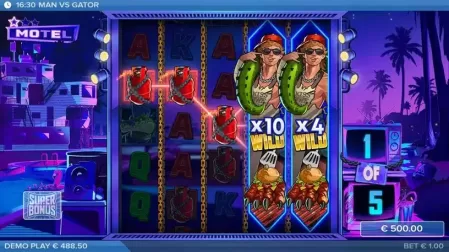 Man vs Gator slot screenshot 5