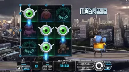 Monster Madnes slot screenshot 2