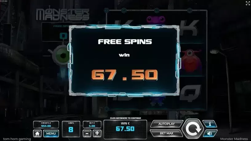 Monster Madnes slot screenshot 5