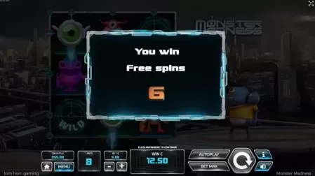 Monster Madnes slot screenshot 3