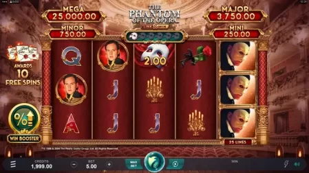 Phantom of the Opera Link & Win slot screenshot 1