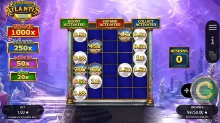 Power of Atlantis Trio slot screenshot 6