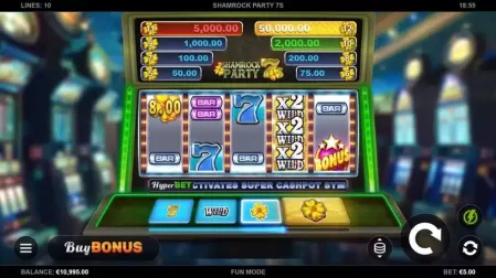 Shamrock Party 7s slot screenshot 1