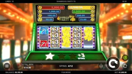 Shamrock Party 7s slot screenshot 4