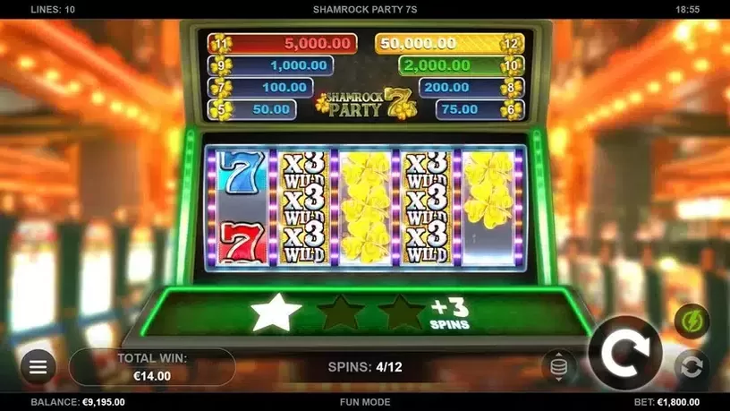 Shamrock Party 7s slot screenshot 4