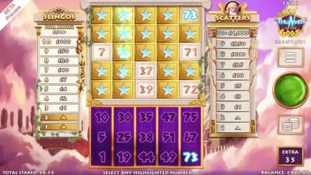 Slingo Thunder of the Gods slot screenshot 3