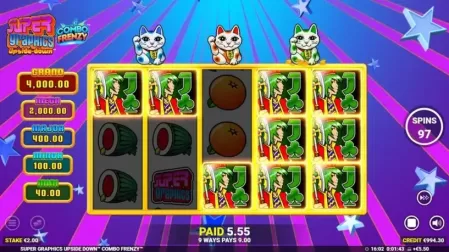Super Graphics Upside Down slot screenshot 4