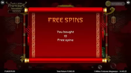 1 Million Fortunes Megaways slot screenshot 3