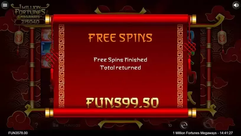 1 Million Fortunes Megaways slot screenshot 6