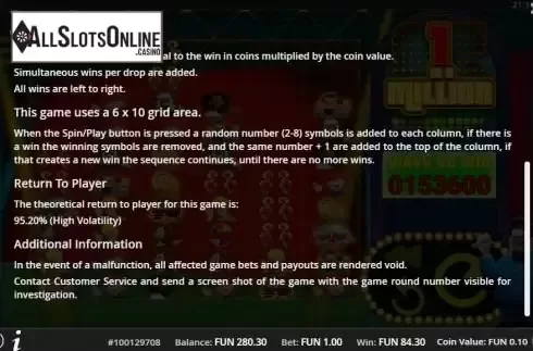 Paytable 2