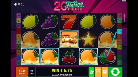 20 Flaring Fruits slot screenshot 2