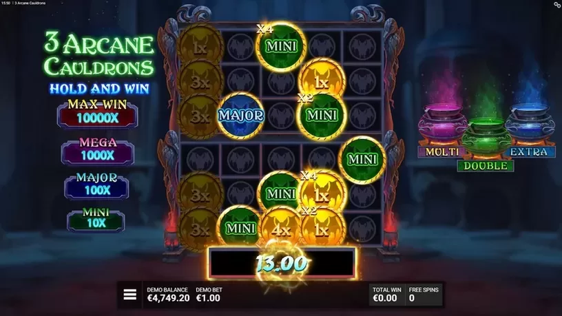 3 Arcane Cauldrons slot screenshot 5